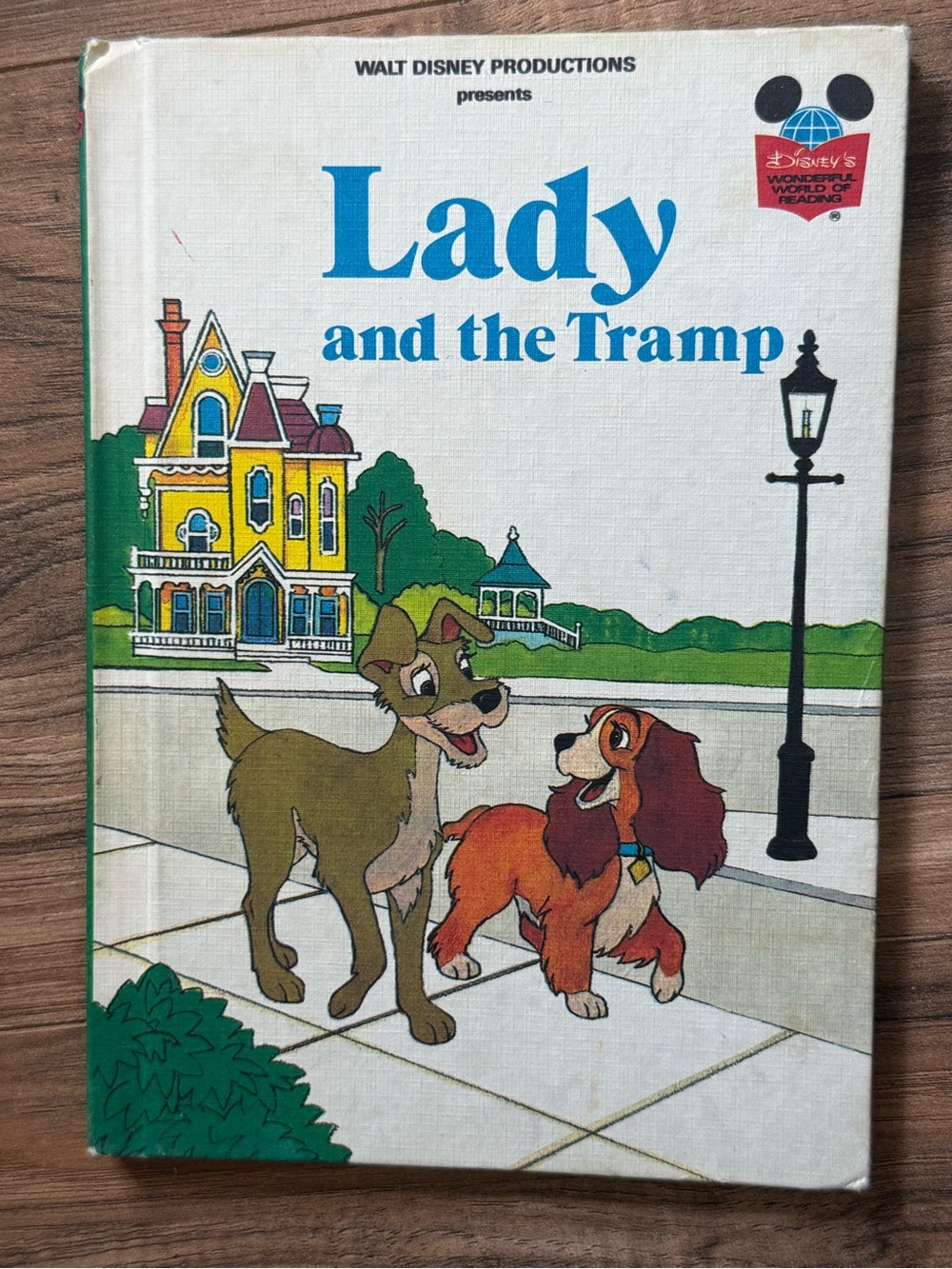 Vintage Walt Disney Lady and the Tramp Hard Cover Book Grolier Book Club Edition
